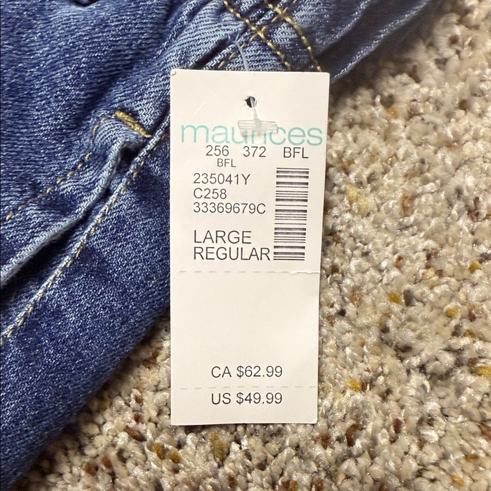 Maurices Dark Blue Flare & Wide Leg Jeans - Picture 2 of 5